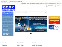 Tablet Screenshot of omaxmicroscope.com